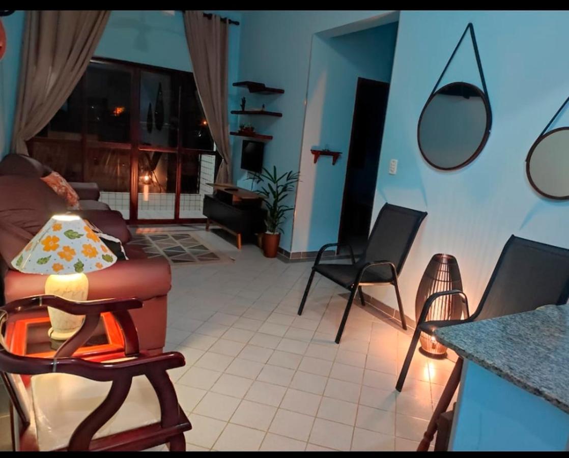 Appartamento Ap Beira-Mar Com Wi-Fi E Garagem Mongaguá Esterno foto